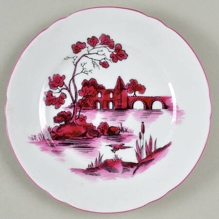 Castle Pink (Pink Trim) Bread & Butter Plate