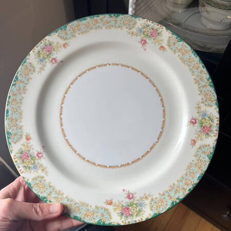 SAN27 Green Dinner Plate