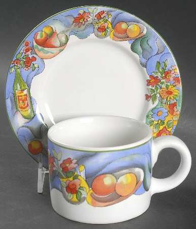 Zinfandel Flat Cup & Saucer Set