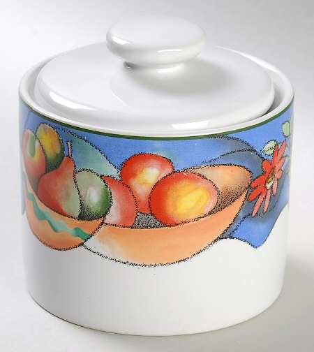 Zinfandel Sugar Bowl & Lid