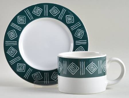 Cyprus Flat Cup & Saucer Set