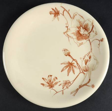 Wood Rose Salad Plate
