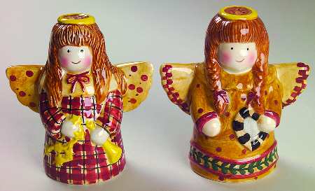 Gathering of Angels Figural Salt & Pepper Set