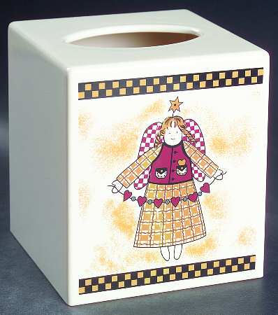 Gathering of Angels Square Tissue Box Cover