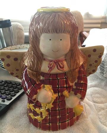 Gathering of Angels Figural Cookie Jar & Lid