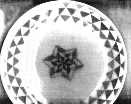 Basketweave Green Luncheon Plate