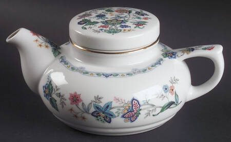 Garden of India (Smooth) Teapot for Individual Teapot & Lid with Cup