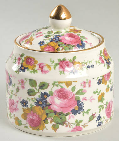 Olde Chintz Sugar Bowl & Lid