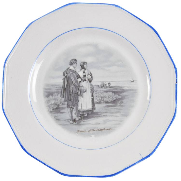 Courtship of Miles Standish Salad Plate