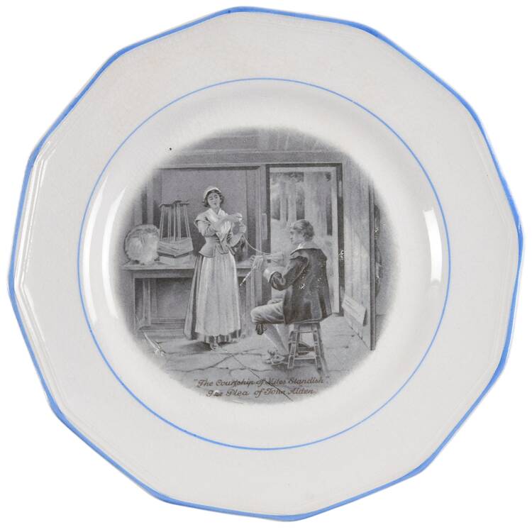 Courtship of Miles Standish Salad Plate