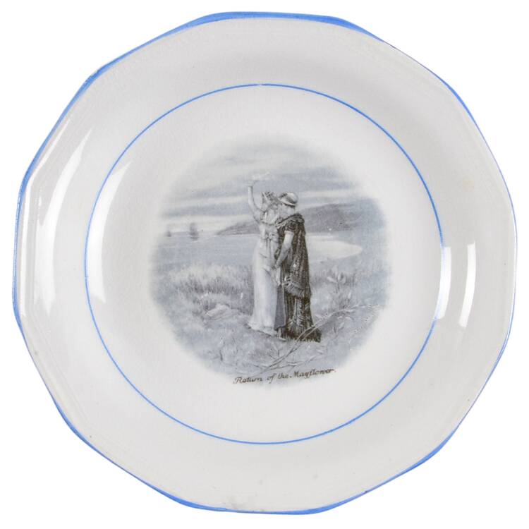Courtship of Miles Standish Saucer for Flat Cup