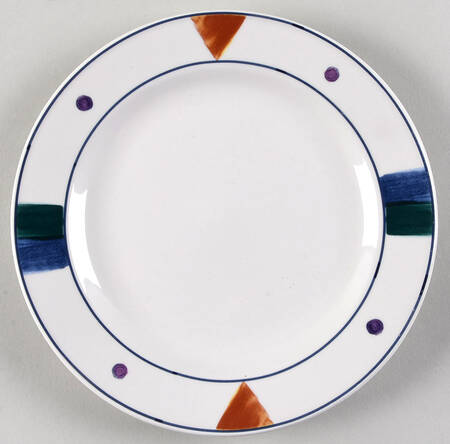 Brushstrokes Salad Plate