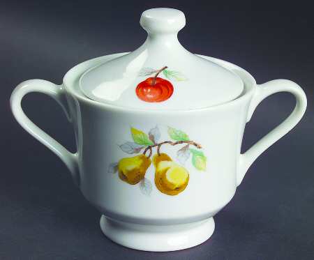Fruit Sugar Bowl & Lid