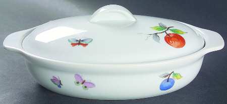 Fruit 1 Pint Oval Covered Casserole
