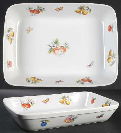 Fruit 12" Rectangular Baker