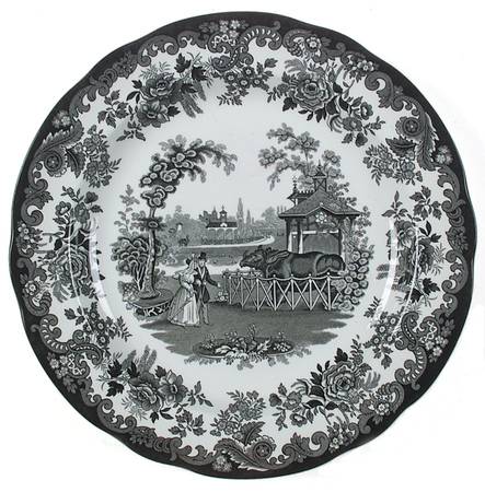 Archive Collection Black Dinner Plate