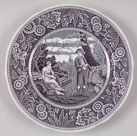 Archive Collection Black Salad Plate