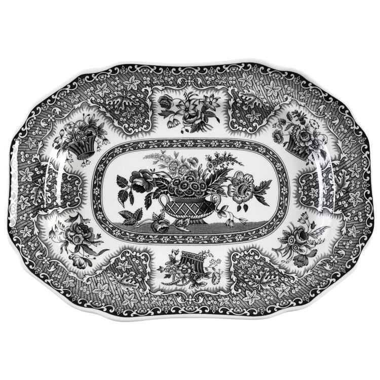 Archive Collection Black 10" Oval Serving Platter