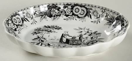 Archive Collection Black 6" Oval Tray