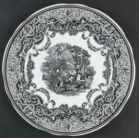 Archive Collection Black Dinner Plate