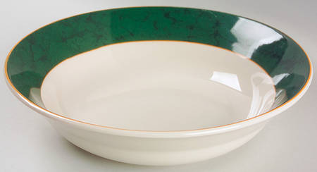 White Roses 9" Round Vegetable Bowl