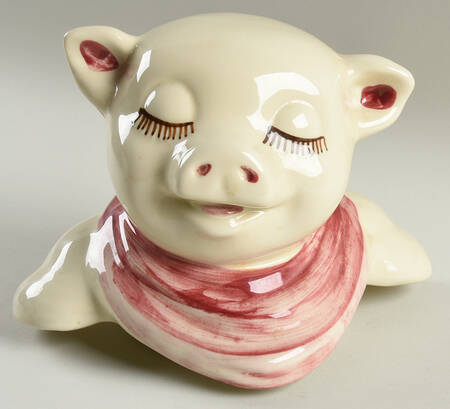 Smiley Pig  Lid for Cookie Jar #53