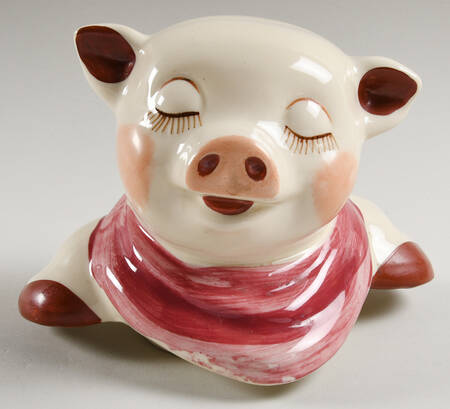 Smiley Pig  Lid for Cookie Jar