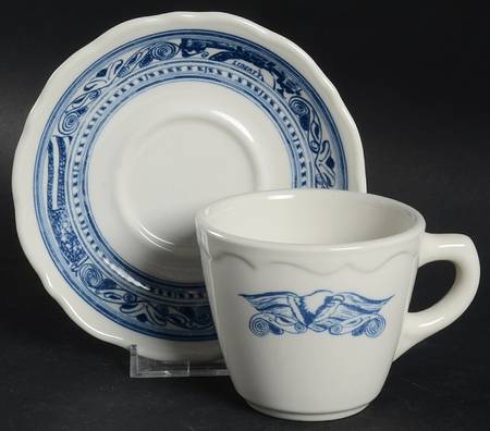Americana Flat Cup & Saucer Set