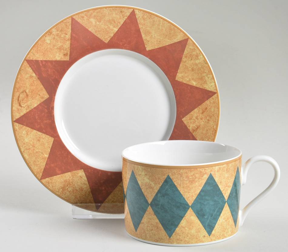 Tuscany Flat Cup & Saucer Set