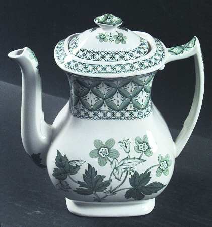 Geranium Green (Camilla Shape, Newer) Coffee Pot & Lid
