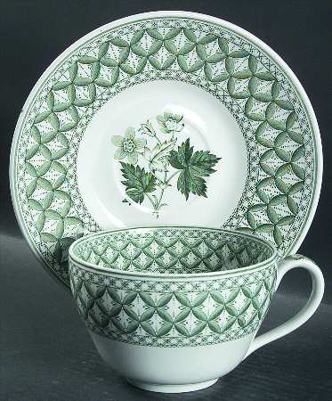 Geranium Green (Camilla Shape, Newer) Jumbo Cup & Saucer Set
