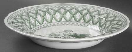 Geranium Green (Camilla Shape, Newer) Large Rim Soup Bowl