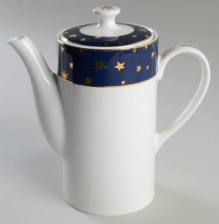 Galaxy Blue (China) Coffee Pot & Lid