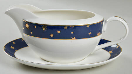 Galaxy Blue (China) Gravy Boat & Underplate