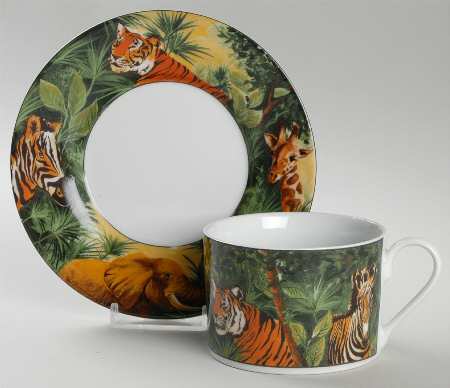 Paradise Flat Cup & Saucer Set