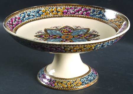 Primrose Multicolor (No Trim) 8" Diameter Pedestal Cake Stand