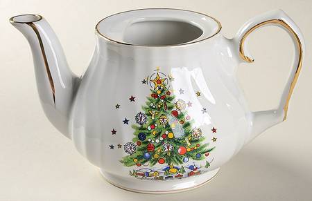 Christmas Eve Mini Teapot No Lid