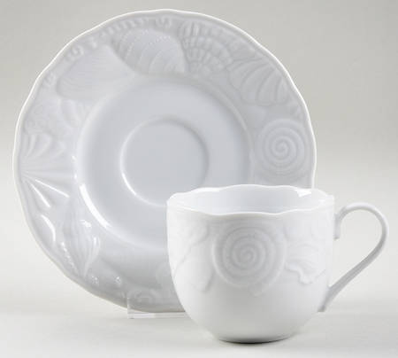 Pebble Beach Flat Cup & Saucer Set