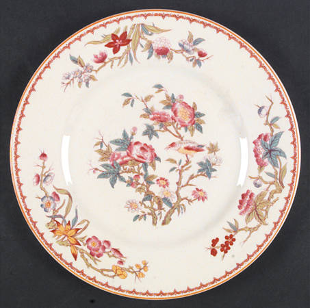 Bombay (Yellow Trim, Ivory Body) Dinner Plate