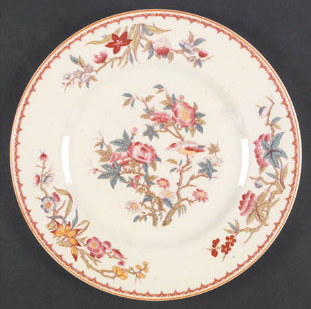 Bombay (Yellow Trim, Ivory Body) Dinner Plate