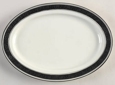 Midnight Dream 12" Oval Serving Platter by Sone