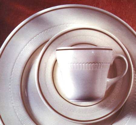 Arden Cedar Rose Flat Cup & Saucer Set