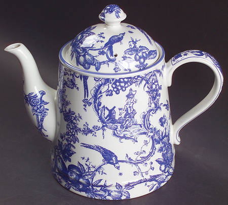 Provencial Garden Blue Teapot & Lid