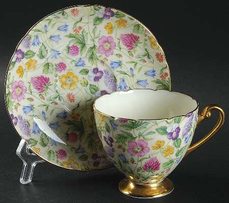Countryside Footed Cup & Saucer Set
