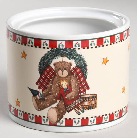 Christmas Bears Sugar Bowl No Lid