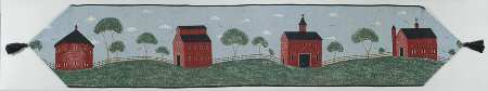Barns 13" X 70" Cloth Table Runner