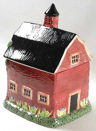 Barns Large Figural Canister & Lid