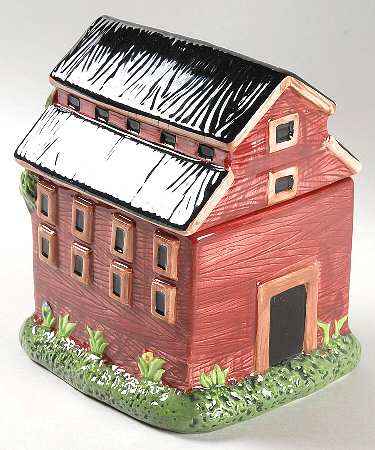 Barns Small Figural Canister & Lid