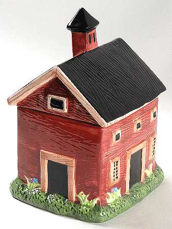 Barns Medium Figural Canister & Lid