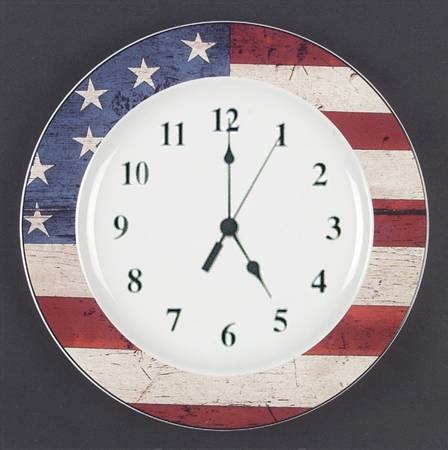 Colonial (Black Trim) 1-2" depth  Clock Plate HC